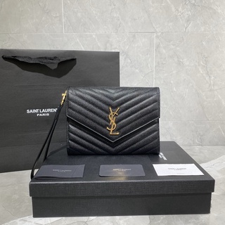 พรี Ysl คลัทช์กระเป๋าสตางค์ กระเป๋าเงิน เหรียญ617662