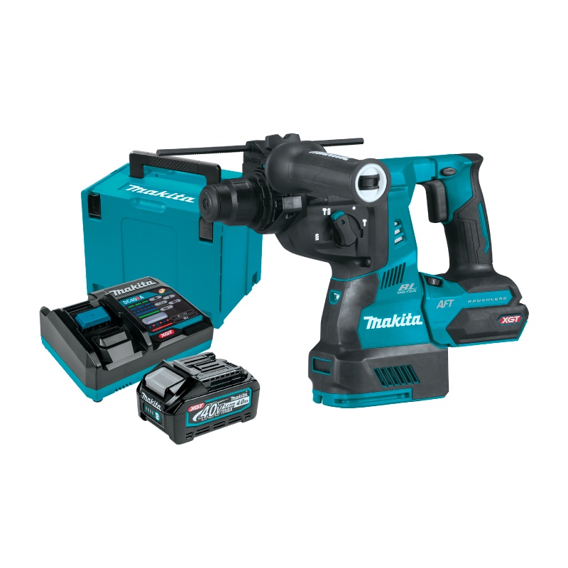[คอมโบเซ็ต] MAKITA HR001GM101 : โรตารี่ไร้สาย 28 มม. 40Vmax (Battery 4.0Ah)