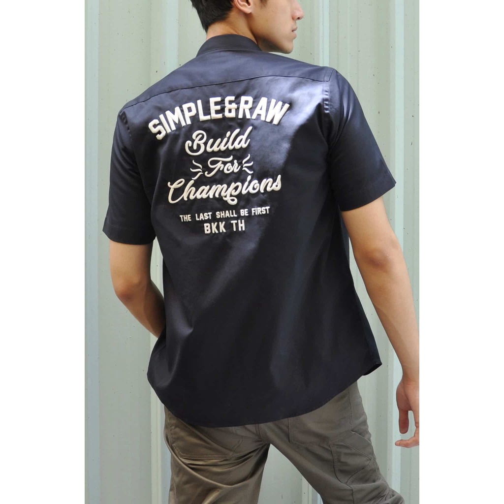 Simple&Raw - SL709 UnionShirts (Navy)