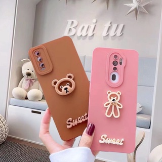 เคสหมี Sweet เคสลายหมี i6-i13promax OppoA15 OppoA16 Reno5 Reno6 A52020 Y11 Y12 Y15 Y17 Y20 Y20s Y12s