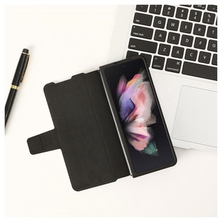 SAMSUNG GALAXY Z FOLD3 5G Nillkin เคสมือถือ  รุ่น Qin leather case ฝาทับ เรียบหลูเกรดพรีเมี่ยม แบรนด์เกาหลี (ของแท้100%)