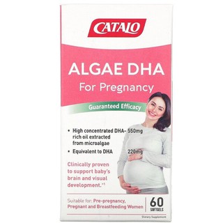 NEW ⚡️⚡️ Catalo Naturals, Algae DHA for Pregnancy, 60 Softgels🇺🇸