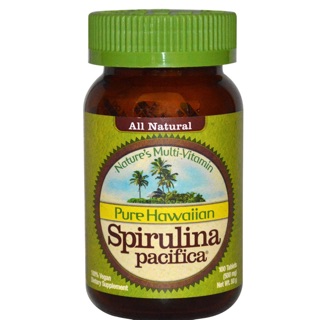 Spirulina สาหร่ายสไปรูไลน่า 500mg 100 เม็ด,1000mg  หรือแบบผง