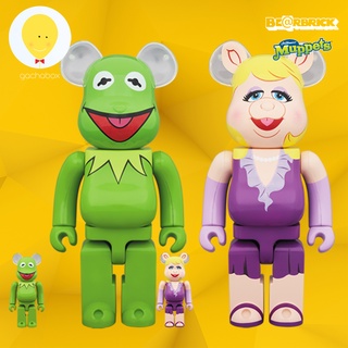 gachabox Bearbrick Kermit and Miss Piggy The Muppets 100%+400% set4 - แบร์บริค ของแท้ Be@rbrick ฟิกเกอร์ Medicom Toy