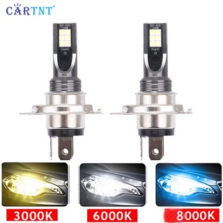 หลอดไฟตัดหมอก LED H1 H3 H4 H7 H8 H11 9005 HB3 9006 HB4 12V 14000Lm 3000K 6000K 8000K 80W สําหรับรถยนต์ รถจักรยานยนต์ 2 ชิ้น