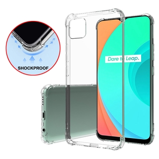 OPPO Realme C17 C15 C12 C11 Reno4 Case Shockproof Cover for Realme 6 5 C3 5i 5s 6i  Transparent TPU Phone Case Silicone Cover