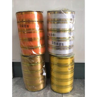 ริบบิ้นขอบทองTW#9 (30 มม.)ยาว50หลา