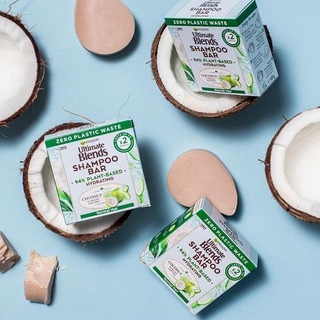 (พร้อมส่ง/ของแท้) Garnier Ultimate Blends Coconut Hydrating Shampoo Bar with Aloe Vera for Normal Hair 60g