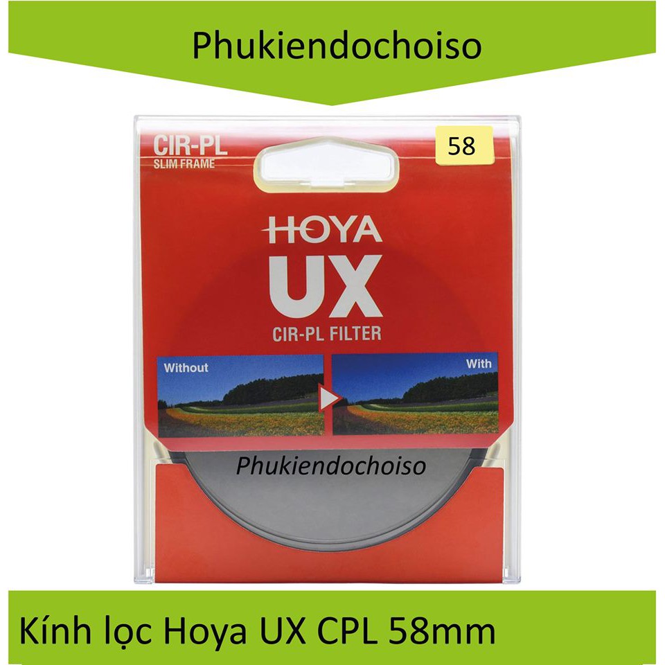 กรอง Hoya UX CPL 58 มม . ตัวกรอง Tixiai ของแท ้
