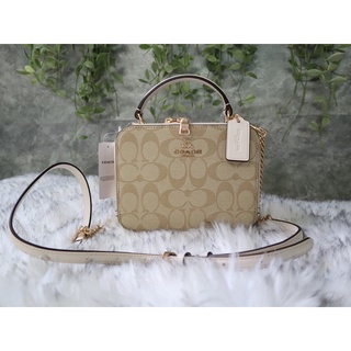 พร้อมส่ง Box Crossbody In Signature Canvas
