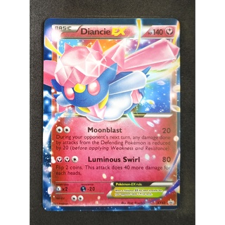 Diancie EX XY43 เดียนซี่ Pokemon Card Vivid Series ภาษาอังกฤษ