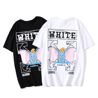 【NEW】OFF WHITE ผู้ชายและผู้หญิงแฟชั่นลำลองเสื้อยืดแขนสั้น