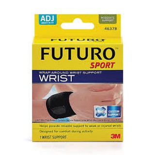 ฟูทูโร่™ สปอร์ต อุปกรณ์พยุงข้อมือ สีดำรุ่นปรับกระชับได้ Futuro ? Sport Wrist Support Black, adjustable version