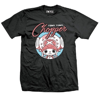 [สินค้าลิขสิทธิ์แท้/พร้อมส่ง] เสื้อยืดคอกลม สีดำ วันพีซ ช้อปเปอร์ | One Piece Chopper T-shirt [No.249]