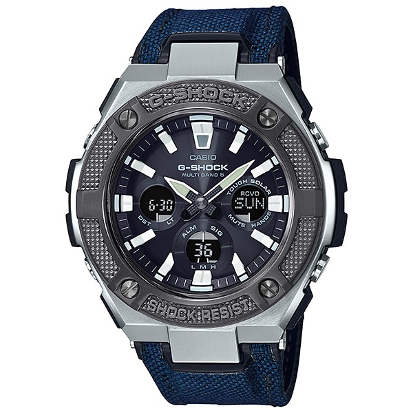 นาฬิกา Casio G-Shock G-STEEL มินิ GST-S330 series รุ่น GST-S330AC-2A, GST-S330AC-2 (สายผ้า CORDURA สีน้ำเงิน) ของแท้