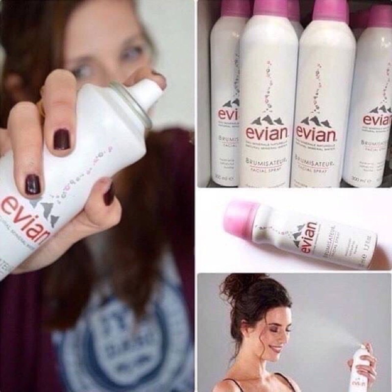 Evian Natural Mineral Water Facial Spray  น้ำแร่ฉีดหน้า ขนาด 50 ml