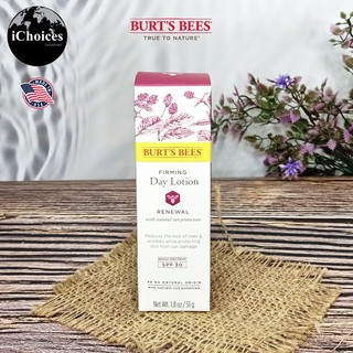 ครีมบำรุงผิวหน้า สำหรับกลางวัน ผสมกันแดด Burts Bees® Firming Day Lotion Renewal SPF 30, 51g