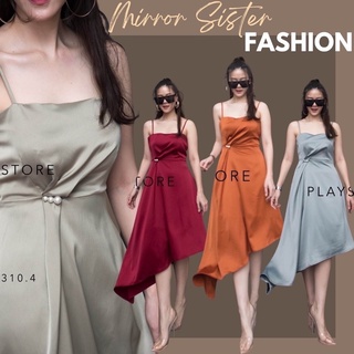 MiRRoRSiSTER’s PLasMa PeARL DRESS #00310.4 เดรสไปงาน ชุดไปงาน เดรสสายเดี่ยว เดรสซาติน ชุดงานแต่ง ชุดเพื่อนเจ้าสาว