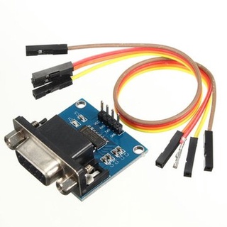 MAX3232 RS232 to TTL Serial Port Converter Module MAX3232 Chip พร้อมสายไฟ