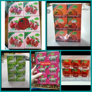 สบู่JAM💯%ก้อนละมีให้เลือกหลายสูตรทับทิม+แครอท+มังคุด+ส้มผสมไข่มุก+น้ำนมข้าว+มะละกอใช้ดีมากขอบคุณค่ะ