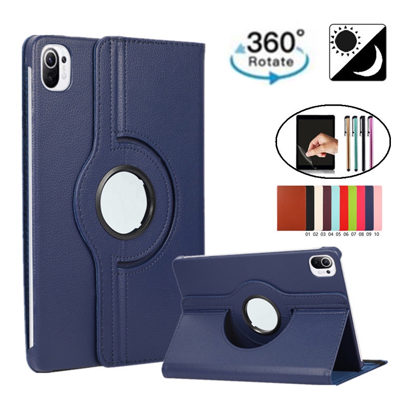 มาใหม่ เคสแท็บเล็ต แบบแม่เหล็ก หมุนได้ 360 องศา พร้อมปากกาสัมผัส และฟิล์ม สําหรับ Xiaomi Tablet Pad 5 Pad5 Pro Shell Pad 5 Pro 5G 11 นิ้ว