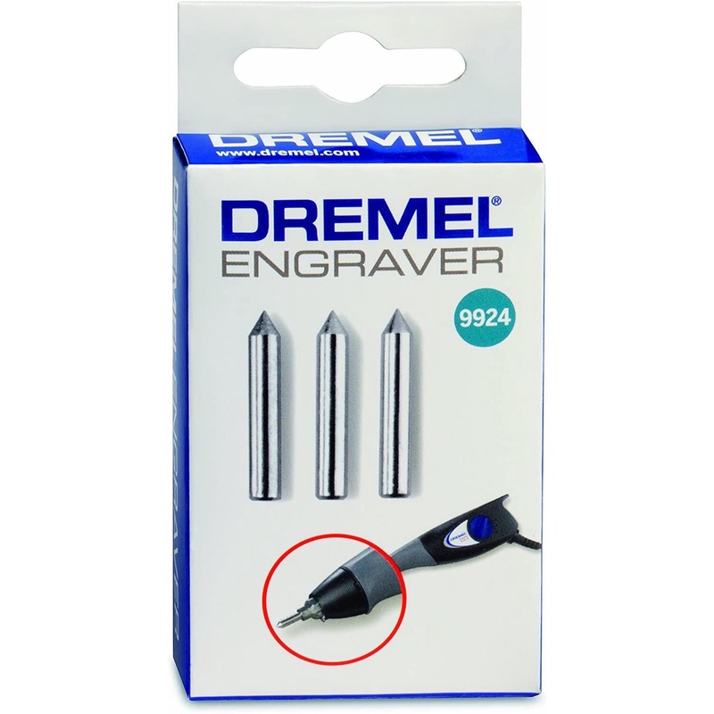 2615009924 DREMEL ดอกแกะสลักหัวคาร์ไบด์ 9924 สำหรับ Engraver 290