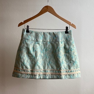 กระโปรงสั้น Morgan Jacquard Baby Blue Skirt