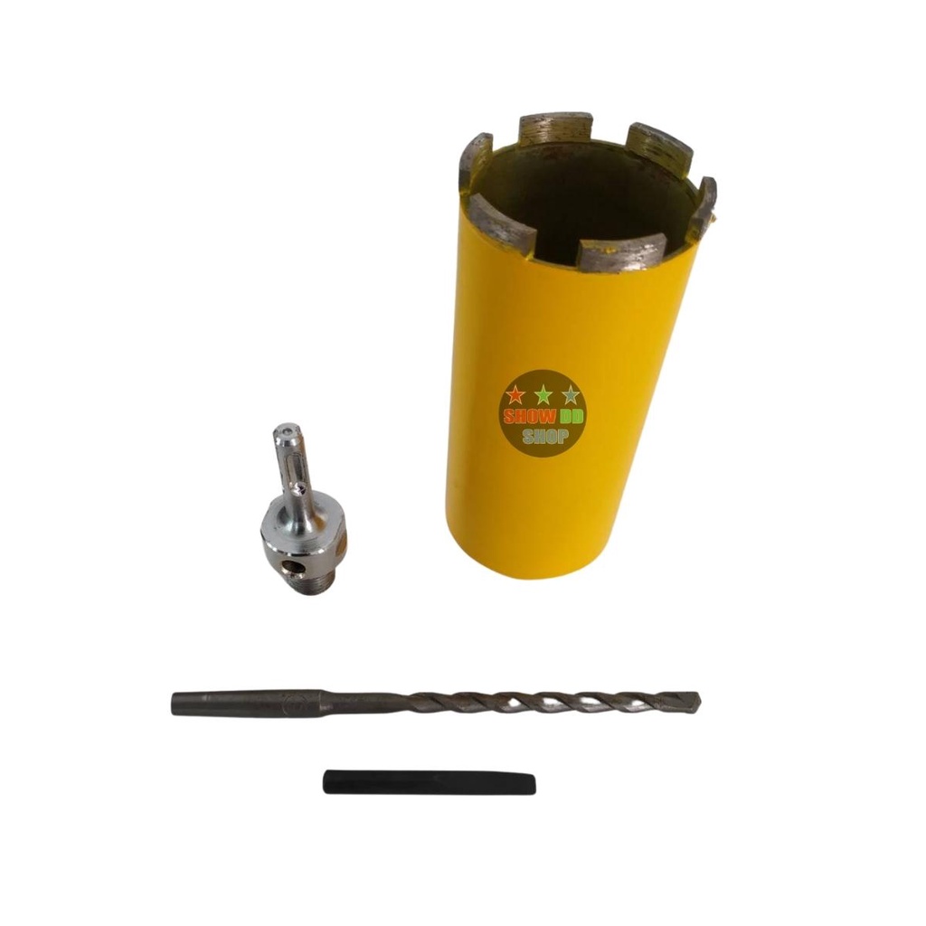 โฮลซอกระบอกเจาะปูน ยี่ห้อราชาไดมอน หัวเพชร ขนาดรู 2.5 นิ้ว  สำหรับเจาะรูท่อ งานติดตั้งแอร์ งานก่อสร้าง - รูปที่ 2