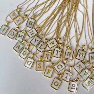CHURMO.OFFICIAL - alphabet pendent (A-Z) necklace