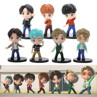 ฟิกเกอร์ Bts Tinytan Dynamite Bangton Boys Groups Bts Tiny Tan ขนาดมินิของเล่นสําหรับเด็ก 7ชิ้น/ชุด