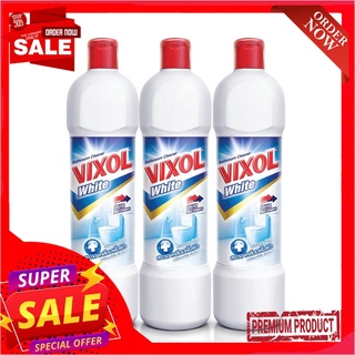 วิกซอล น้ำยาล้างห้องน้ำ ไวท์ 900 มล. x 3 ขวดVixol Toilet Cleaner White 900 ml x 3