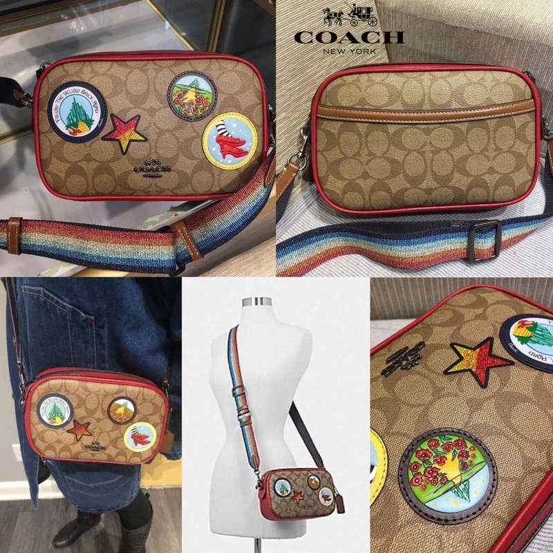 กระเป๋า COACH F39466 ISLA CHAIN CROSSBODY IN SIGNATURE CANVAS WITH WIZARD OF OZ PATCHES  WOO SIG PTC