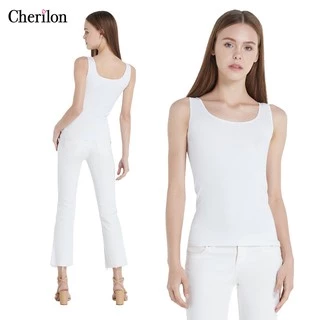 Cherilon เชอรีล่อน เสื้อกล้าม เสื้อแขนกุด ผ้านุ่มมาก ลื่นเนียนเรียบ ระบายอากาศดี กระชับ ยืดหยุ่นสปริงตัวดี NIC-BSSL02