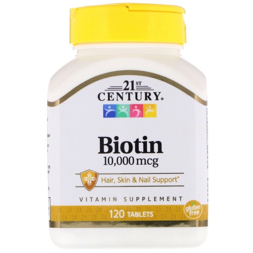 (พร้อมส่ง) 21st Century Biotin 10,000 mcg 120 Tablets
