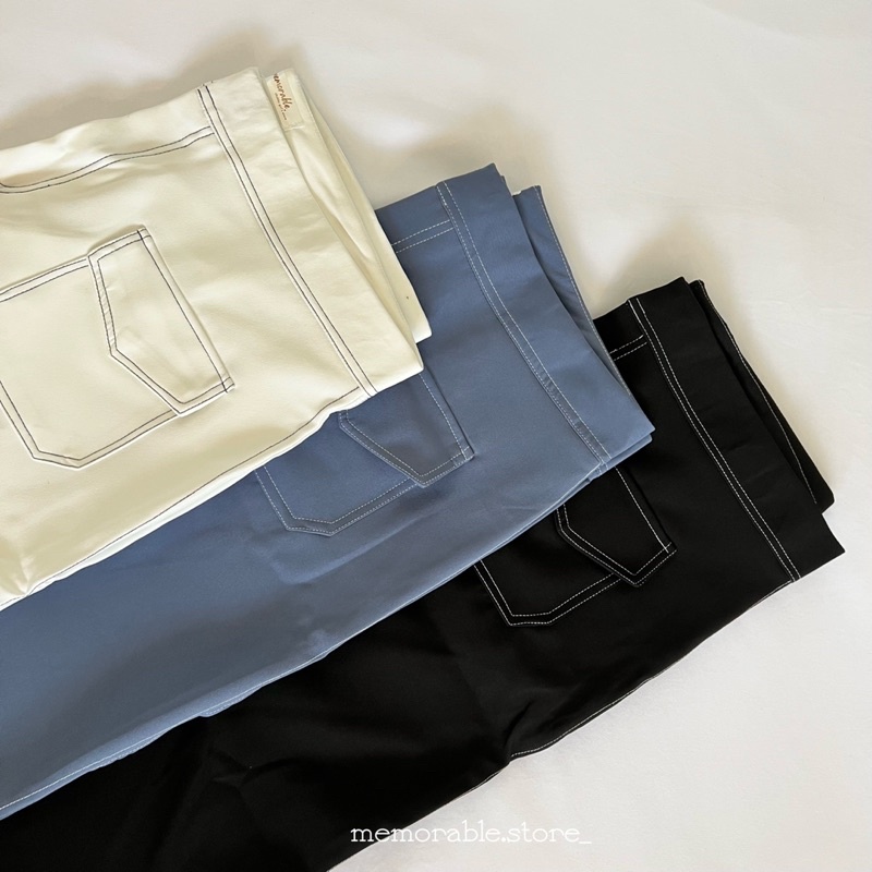 [2XL-4XL] Cloudy pants - กางเกงกระเป๋าหน้าสาวอวบ [-30%  🎬 กดจากวิดีโอ l ทักแชทรับโค้ดเพิ่มเลยค่า ]