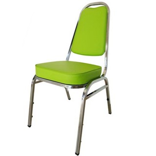 OK&amp;MShop เก้าอี้จัดเลี้ยง รุ่น Banquet Chair01S(A)โครงขาชุบ-เบาะสีเขียว