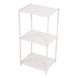 Shelf SHELVING UNIT FURDINI AKONO 3 LEVELS STEEL IVORY Multipurpose furniture Home &amp; Furniture ชั้นวางของ ชั้นวางของ 3 ช