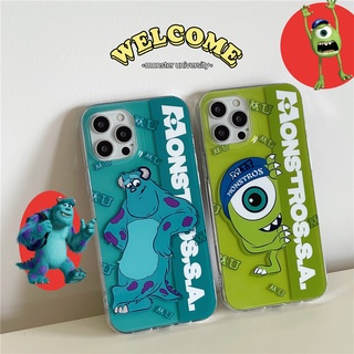 เคสแข็ง สำหรับ iPhone 14 Pro Max iPhone 13 Pro Max iPhone 12 Pro Max iPhone 11 Pro Max Fashion Cartoon Monsters ไมค์ วาซอว์สกี้ Mike Wazowski  &amp; เจมส์ พี. ซัลลีย์ James P. Sulley Hard Case