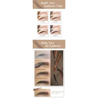 Cathy Doll Real Brow 4D Tattoo Tint 2g เคที่ดอลล์ ปากกาเขียนคิ้ว แบบทินท์ ติดทน กันน้ำ กันเหงื่อ
