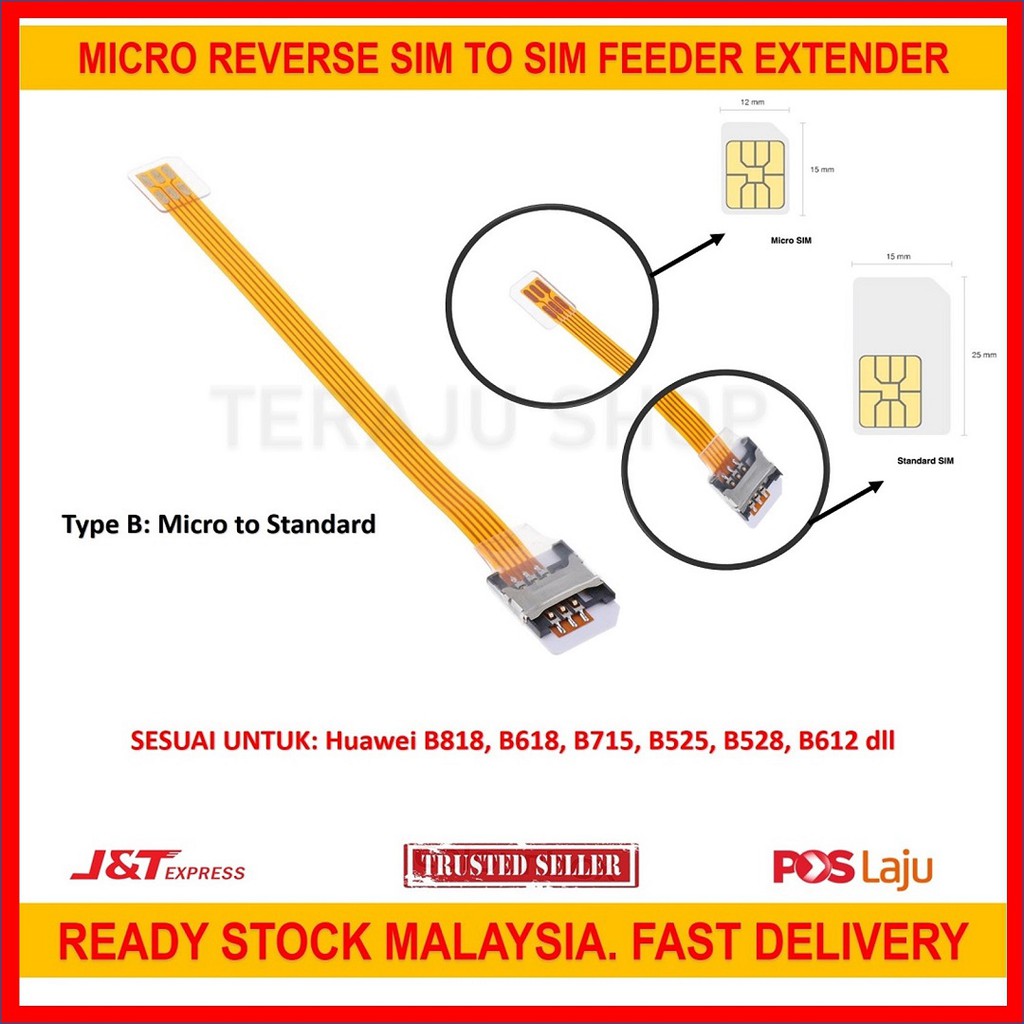 SIM Extender SIM Feeder Reader Card Extender สําหรับโมเด็ม Router Huawei Olax Aw1000 Gteniq