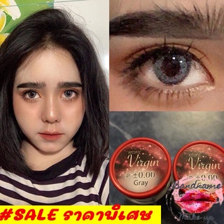 Pitchylens mini virgin  gray Contactlens บิ๊กอาย คอนแทคเลนส์ ราคาถูก แถมตลับฟรี pitchylens