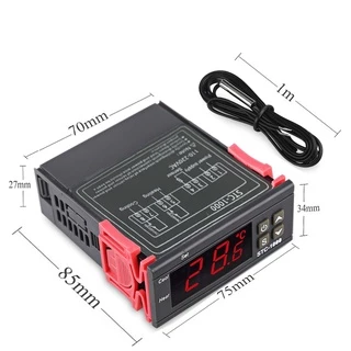 💜STC-1000 AC 110-220Vเครื่องควบคุมอุณหภูมิ เครื่องวัดอุณหภูมิ ตัวควบคุมอุณหภูมิ ต่ำ-สูง หน้าจอดิจิตอล วัดอุณหภูมิ ควบคุ