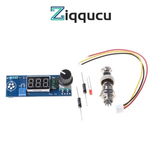 ZIQQUCU บอร์ดควบคุมอุณหภูมิบัดกรีไฟฟ้าดิจิทัล พร้อมสวิตช์สั่น LED สําหรับ HAKKO T12