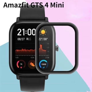 ฟิล์มกระจกกันรอยหน้าจอ 3D ขอบโค้ง สําหรับ Xiaomi Amazfit GTS 4/Smart Watch Coverage Soft Glass Film Cover