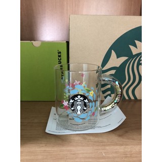 Starbucks Songkran แก้วใส Glitter Splash Glass 12 oz.