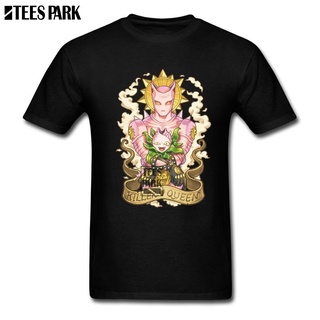 เสื้อยืด ผ้าฝ้าย พิมพ์ลาย Killer Queen Jojos Bizarre Adventure Humoros สีดํา สําหรับผู้ชาย WE564RET24264