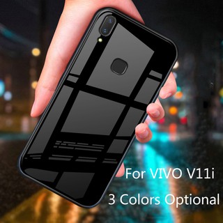 เคสกระจกนิรภัย+tpu สําหรับ vivo v11i