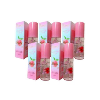 Kiss Beauty Make Up Fix Spray Peach เพิ่มความชุ่มชื่น ผิวอิ่มน้ำ 75ml. ( 5 ขวด )