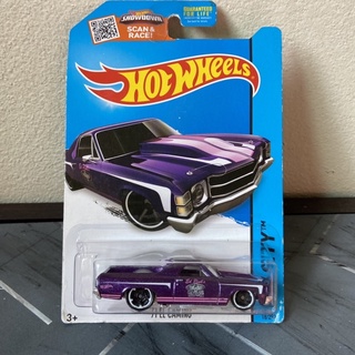 2013 Hot Wheels #18 City Series 1971 Chevrolet El Camino Purple 🇺🇸