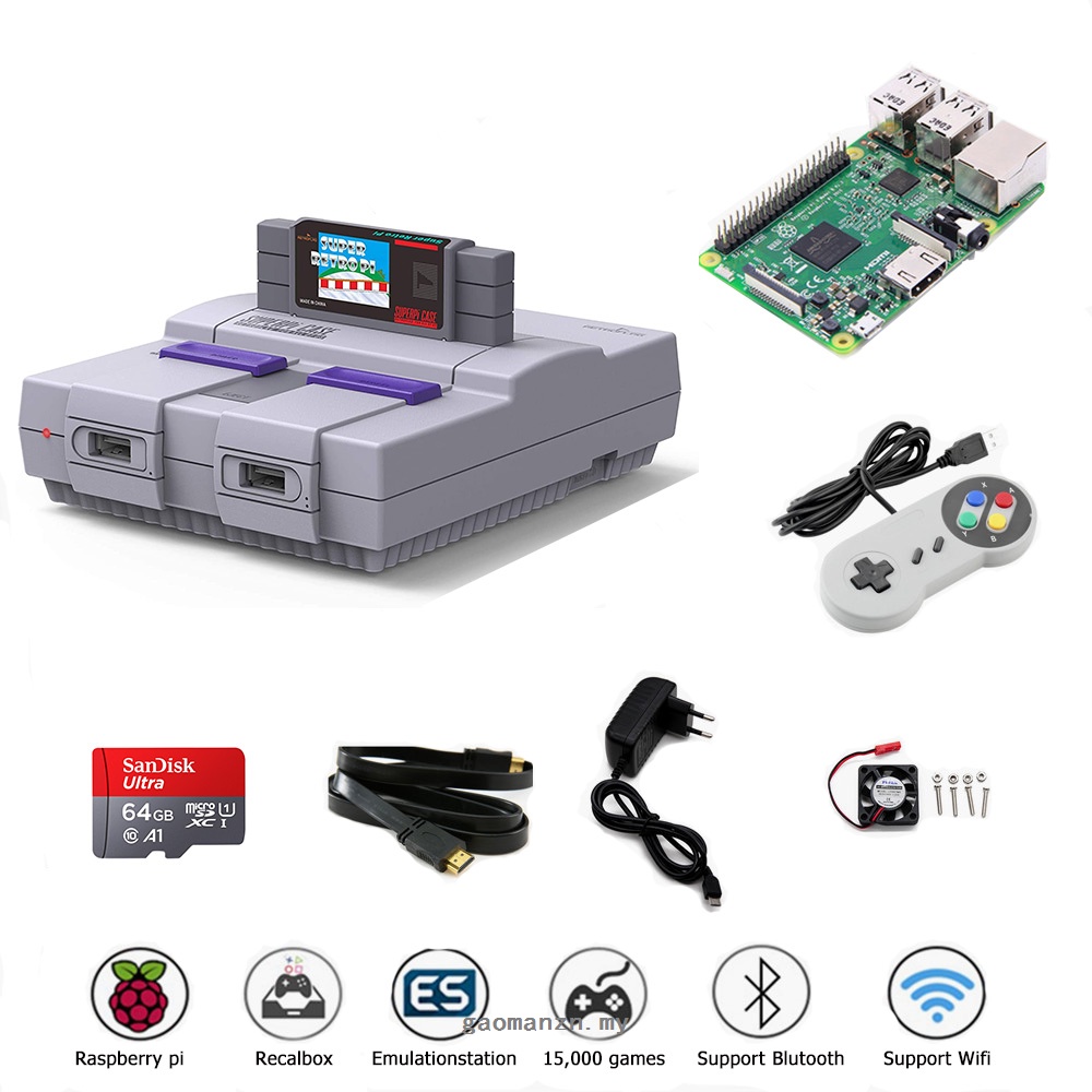 เครื่องเล่นเกม Retroflag Tv Video Game Consoles Superpi Case-U พร้อม ...